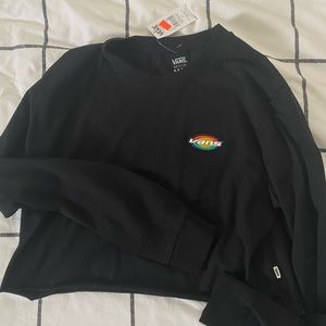 Vans retro cropped long sleeve t